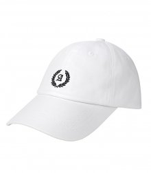 LAUREL LOGO BALL CAP WHITE