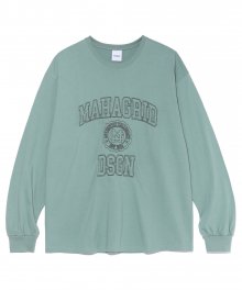 STITCH COLLEGE LOGO LS TEE MINT(MG2CFMT559A)