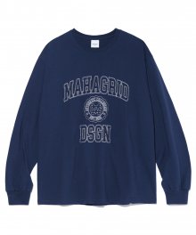 STITCH COLLEGE LOGO LS TEE BLUE(MG2CFMT559A)