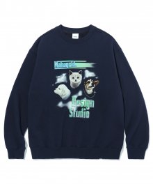 FUZZIES SWEATSHIRT NAVY(MG2CFMM449A)