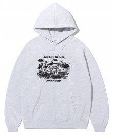 SUNDAY DRIVER HOODIE LIGHT GREY(MG2CFMM412A)