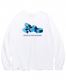 MGD BLOCK LS TEE WHITE(MG2CFMT571A)