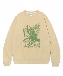 FLOWER PRINT SWEATSHIRT BEIGE(MG2CFMM445A)