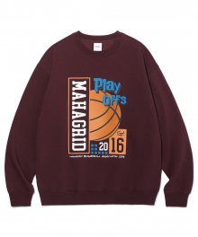 PLAY OFFS SWEATSHIRT BURGUNDY(MG2CFMM442A)