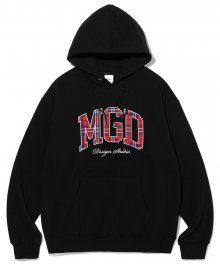 CHECK MGD COLLEGE HOODIE BLACK(MG2CFMM417A)