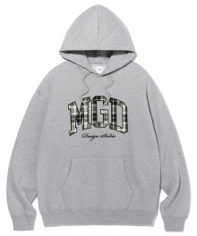 CHECK MGD COLLEGE HOODIE GREY(MG2CFMM417A)