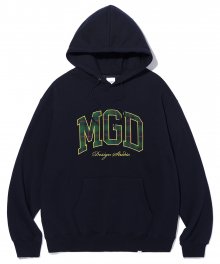 CHECK MGD COLLEGE HOODIE NAVY(MG2CFMM417A)