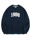 필루미네이트(FILLUMINATE) 오버핏 1988 스웨트 셔츠-네이비