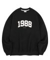 오버핏 1988 스웨트 셔츠-블랙