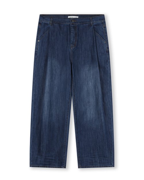 DEEP ONE TUCK FADED JEANS MEDIUM WASHED