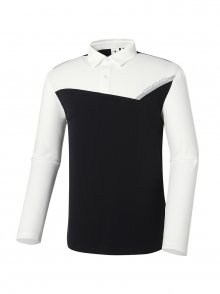 남성 ONEX 컬러 블록 폴로 티셔츠 Off White