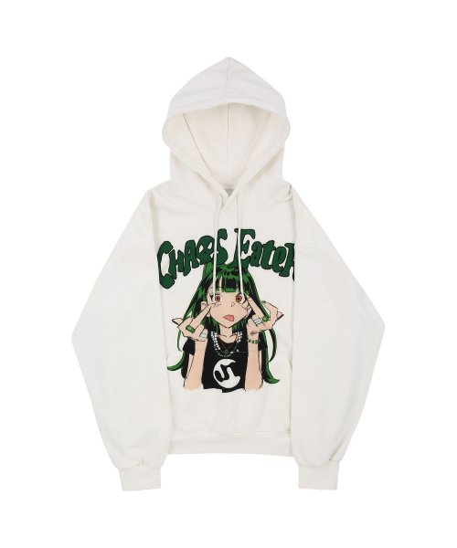 선데이오프클럽(SUNDAYOFFCLUB) Chaos Eater Heavy Terry Hoodie - Off