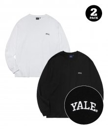 [ONEMILE WEAR] 2PACK SMALL ARCH LS WHITE / BLACK