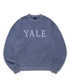 YALE SERIF LOGO CREWNECK PG NAVY