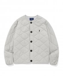 (23FW) WARM+ UP QUILTING JACKET LIGHT GRAY
