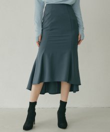 FAL PANEL LONG SKIRT BLUE STONE