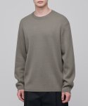 Minimal Crew Neck Knit [Dusty Beige]