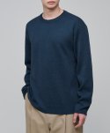 Minimal Crew Neck Knit [Turquoise]