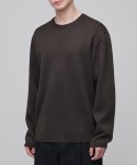 Minimal Crew Neck Knit [Header Brown]