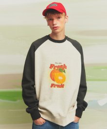 Orange Wave Sweatshirt(DARK GRAY)