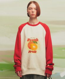 Orange Wave Sweatshirt(BRICK)