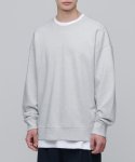 Oversized sweatshirt [Melange Light Gray]