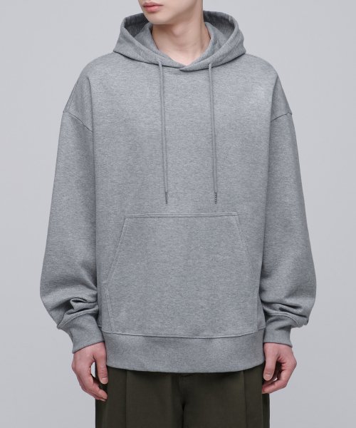 Оверсайз худи из петельчатого трикотажа, Medium Gray