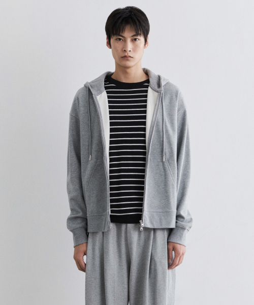 Оверсайз худи-зипка Flat Terry [Medium Gray]