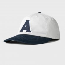 Signature A Logo Ball Cap - Ivory & Navy