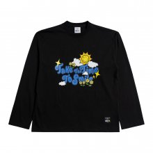 ACME DE LA VIE X Smiley® TAKE THE TIME LONG SLEEVE T-SHIRT BLACK