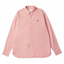 노맨틱 워싱 코튼 시그니처 셔츠 핑크