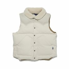 [PENFIELD x DEMIL] ROCKWOOL DENIM DOWN VEST IVORY_FN3WD34U