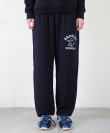 College Sweat Pants Skyblue Navy