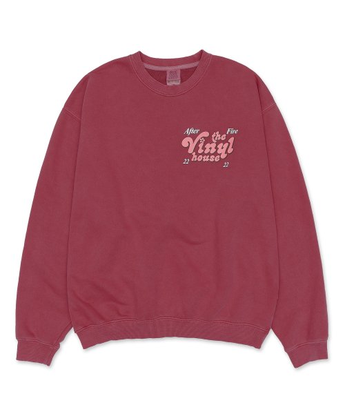 LOGO PIGMENT SWEATSHIRT RED (VH2CFUM446A)