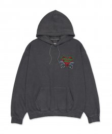 HEART EARTH PIGMENT HOODIE CHARCOAL