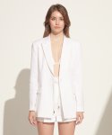 로에(LEAUET) Alexis White Single-breasted Linen Jacket