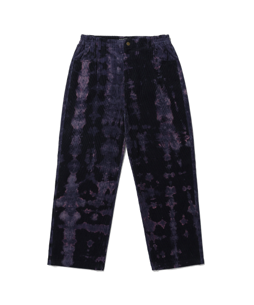 パンツ [NICEGHOSTCLUB]BLEACH DYING CORDUROY PANTS_RED(NG2CFUPA12A BLEACH DYING CORDUROY PANTS[RED] - niceghostclub