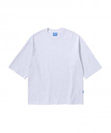 오버핏 크롭 슬리브 티셔츠[L-M-GREY](UY5ST23_12)