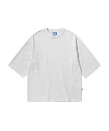 오버핏 크롭 슬리브 티셔츠[Oatmeal](UY5ST23_24)