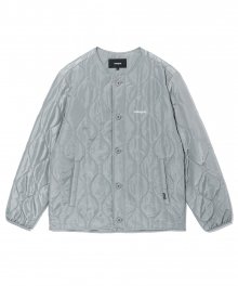 BASIC LOGO QUILTED JACKET GREY(MG2CWMB907A)