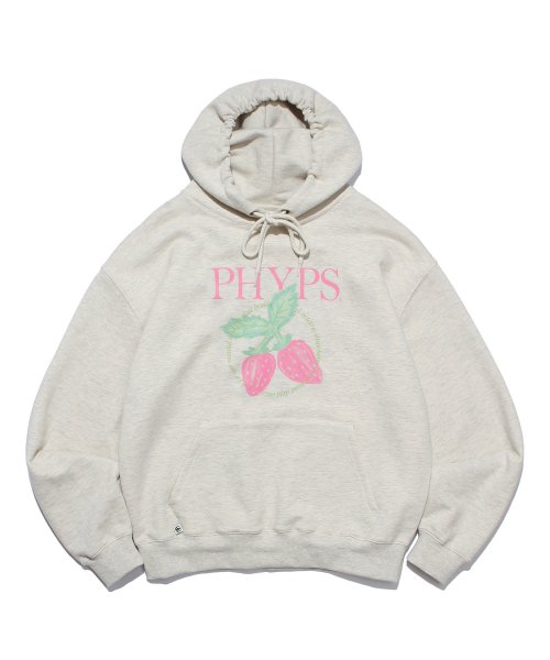 MUSINSA | PHYPS PHYPS® STRAWBERRY HOODIE OATMEAL