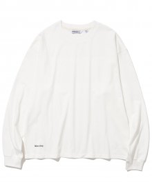 standard l/s tee off white