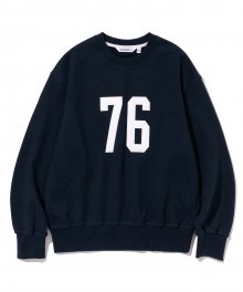 vtg 76 patch sweatshirts navy