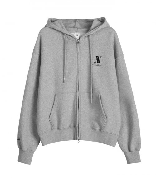 어반드레스(AVANDRESS) UNISEX AV OVERSIZED ZIP-UP GREY - 44,000 | 무신사 스토어 어반드레스(Avandress) Unisex Av Oversized Zip-Up Grey - 44,000 | 무신사 스토어