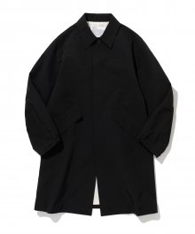 military balmacaan coat black