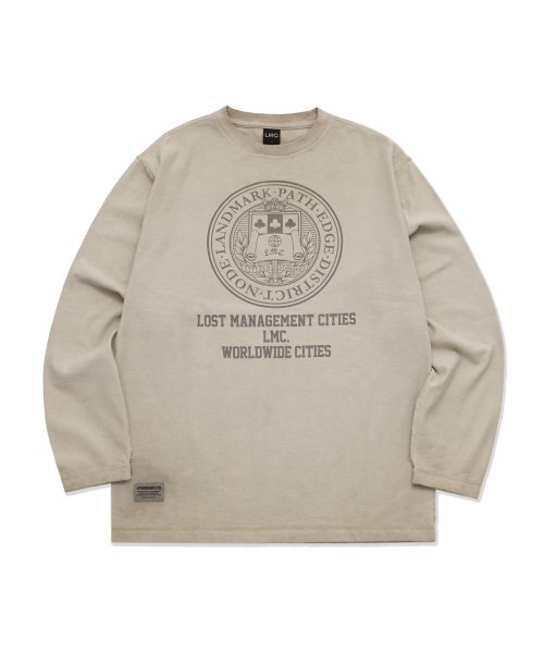 엘엠씨(LMC) LMC OVERDYED UNIV LONG SLV TEE beige - 사이즈