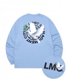 LMC DOVE LONG SLV TEE ash blue