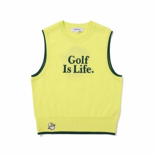 말본 골프(MALBON GOLF) Bucket 니트 베스트 LIME (WOMAN) 상품 이미지