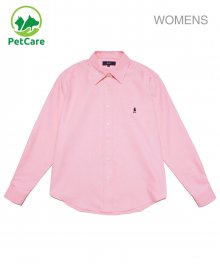 [ONEMILE WEAR] WOMEN OXFORD SMALL ARCH DRESS SHIRT PINK