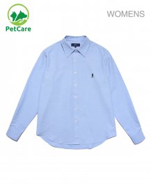 WOMENS HERITAGE OXFORD CLASSIC FIT DRESS SHIRT BLUE
